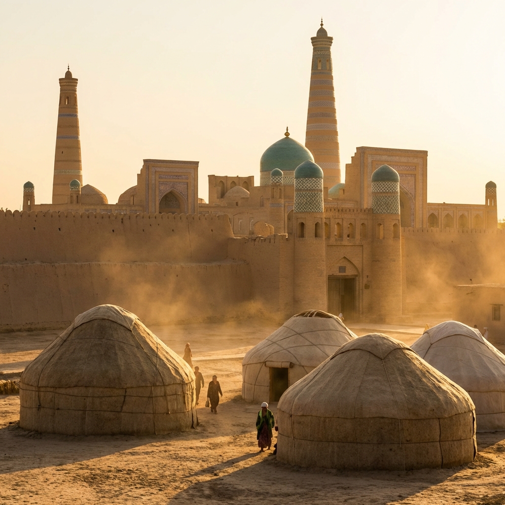 Ancient Fortress in Desert